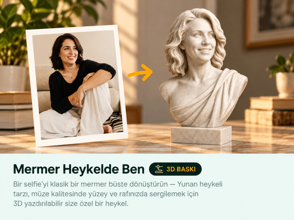 Mermer büst örneği